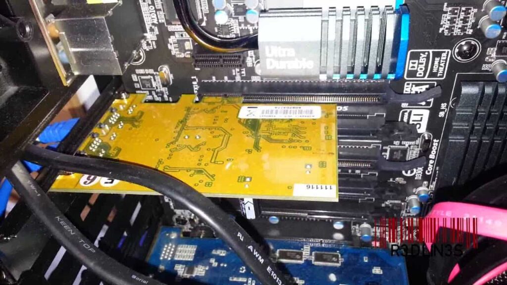 Can I install a PCI card in a PCIe slot